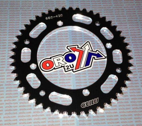 MINO REAR SPROCKET ALLOY BLACK 1465, 25-660-420-46