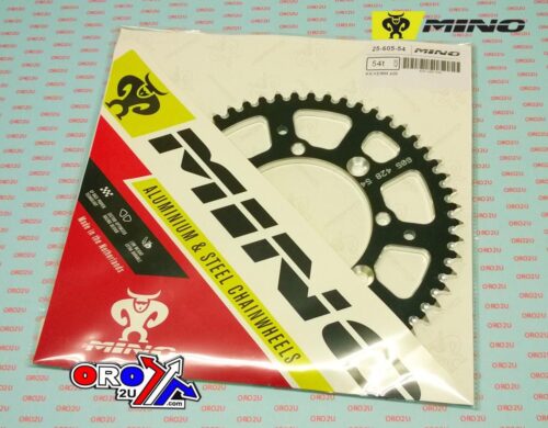 MINO REAR SPROCKET ALLOY SILVER 462, 25-605-54 CHAIN 428 Conversion