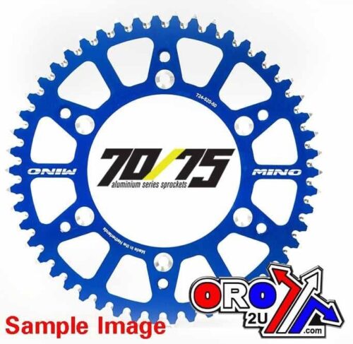 MINO REAR SPROCKET ALLOY BLUE, 25-612-48 BLUE JTR460