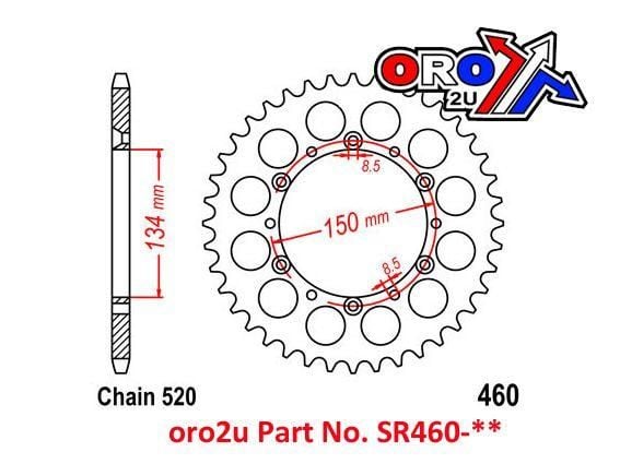 MINO REAR SPROCKET ALLOY BLACK, MINO 25-612-49 BLACK - Image 3