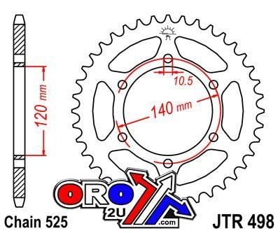REAR SPROCKET JTR498.38 JT