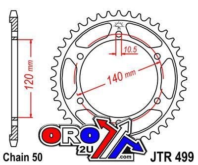 REAR SPROCKET JTR499.39 JT