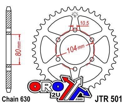 REAR SPROCKET JTR501.41 JT