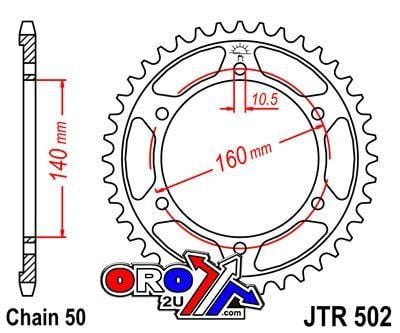 REAR SPROCKET JTR502.45 JT