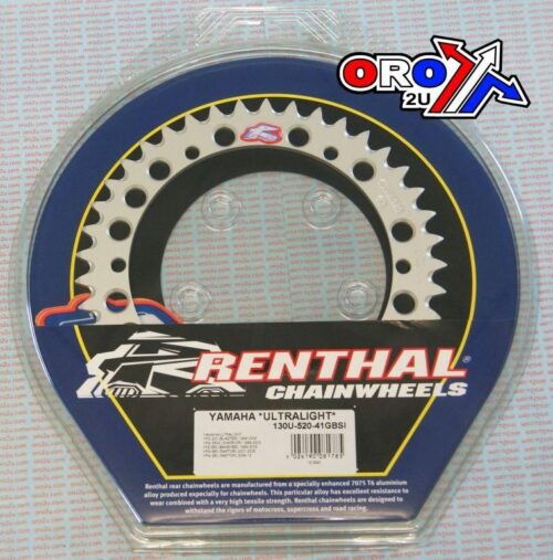 REAR SPROCKET RENTHAL ATV, ULTRALITE 130U-520-41GBSI