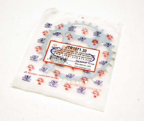 REAR SPROCKET JTR1071.30 JT SILVER, JT STEEL 520 KYMCO 50/150