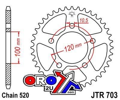 REAR SPROCKET JTR703.40 JT