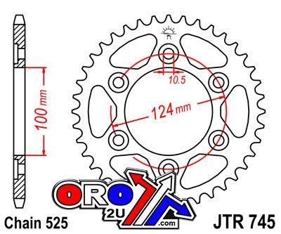 REAR SPROCKET JTR745.38 JT