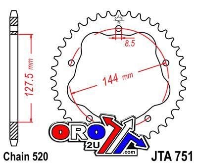 REAR SPROCKET ALLOY JTA751.36