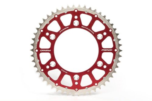 MINO REAR SPROCKET FUSION 2-RING, 23-316-520-48 RED STEEL/ALLOY