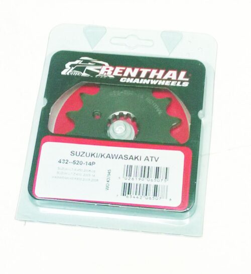 FRONT SPROCKET RENTHAL 432, SUZUKI/KAWASAKI ATV 432–520-14P, 432–520-14P