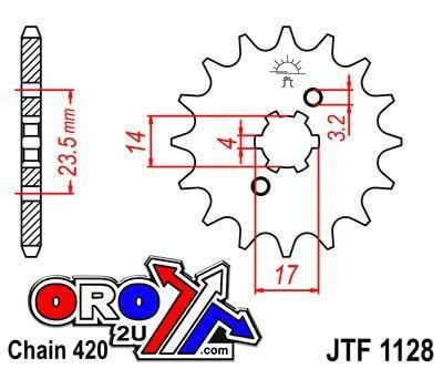 FRONT SPROCKET JTF1128.11 SS