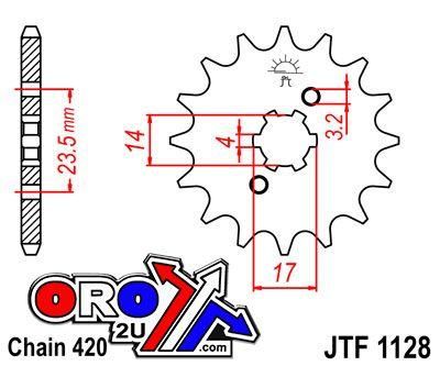 FRONT SPROCKET JTF1129.12 SS, JTF1128.12 - Image 3