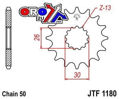 FRONT SPROCKET JTF1180.17 JT