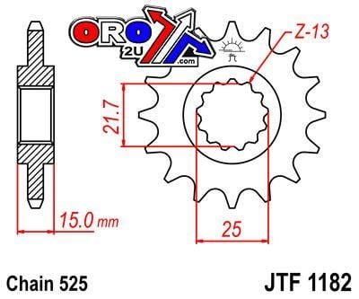 FRONT SPROCKET JTF1182.14