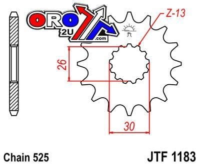 FRONT SPROCKET JTF1183.17 JT