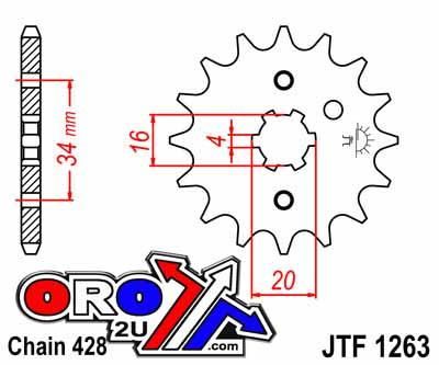 FRONT SPROCKET JTF1263.15 428