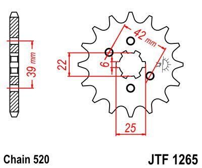 FRONT SPROCKET JTF1265.13 520