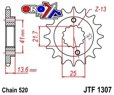 FRONT SPROCKET JTF1307.15 JT - Image 2