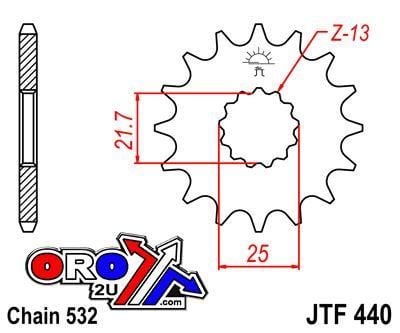 FRONT SPROCKET JTF440.15 JT - Image 3
