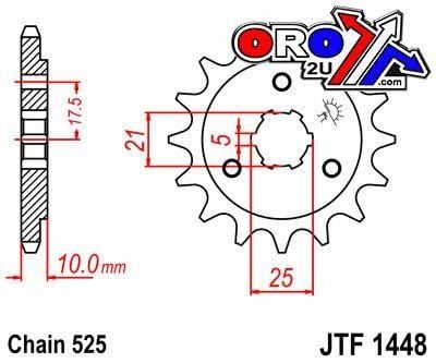 FRONT SPROCKET JTF1448.14 JT - Image 2