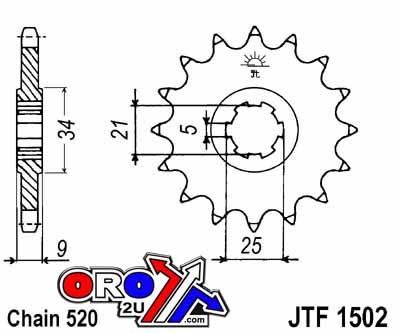 FRONT SPROCKET JTF1502.13 JT.