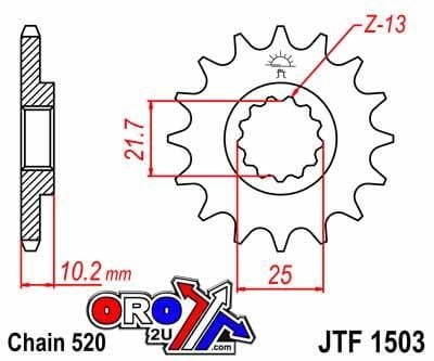 FRONT SPROCKET JTF1503.12 JT.