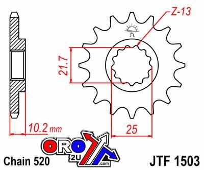 FRONT SPROCKET JTF1503.13 JT.