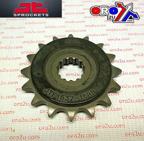 FRONT SPROCKET JTF1537.16RB JT, OE Rubber Cushioned
