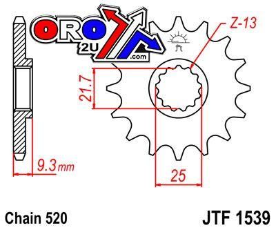FRONT SPROCKETJTF1539.15 JT