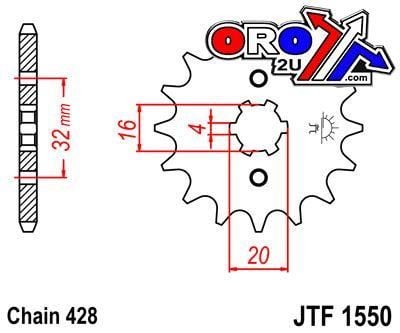 FRONT SPROCKET JTF1550.14 JT