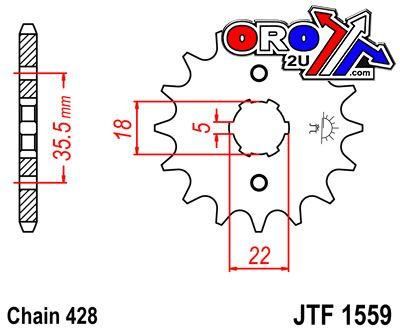 FRONT SPROCKET JTF1559.14 JT