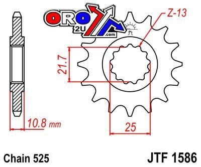 FRONT SPROCKET JTF1586.16 JT - Image 2