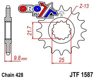 FRONT SPROCKET JTF1587.20 JT