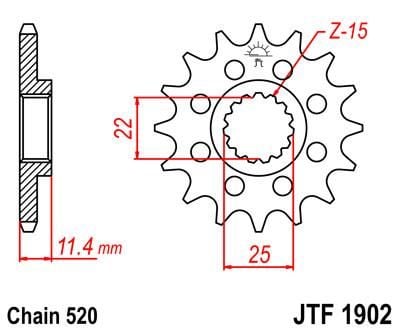 FRONT SPROCKET JTF1902.14 JT - Image 2