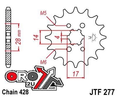 FRONT SPROCKET JTF277.13 JT
