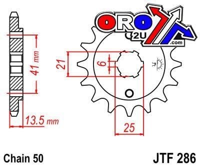 FRONT SPROCKET JTF286.14 JT - Image 2