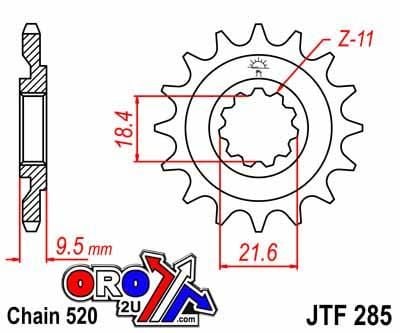 FRONT SPROCKET JTF285.15 JT