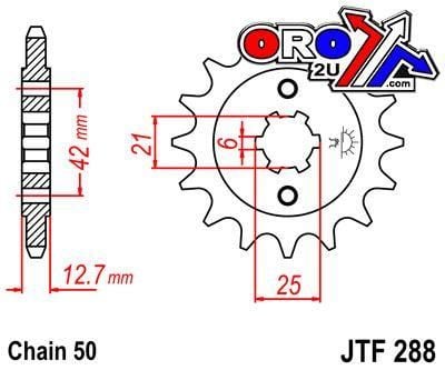 FRONT SPROCKET JTF288.17 JT