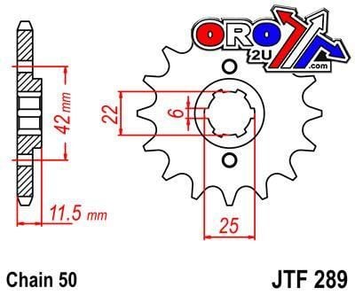 FRONT SPROCKET JTF289.15 JT