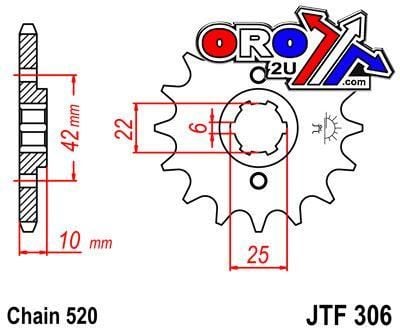 FRONT SPROCKET JTF306.15 JT