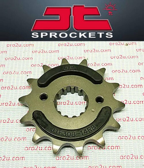 FRONT SPROCKET JTF308.14RB JT, OE Rubber Cushioned