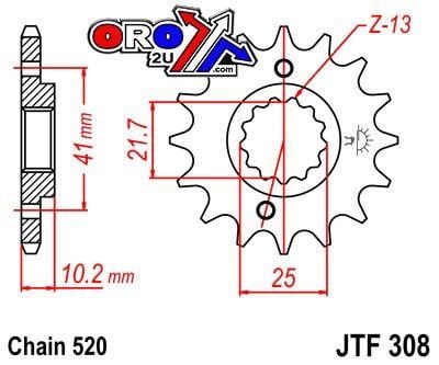 FRONT SPROCKET JTF308.15 JT