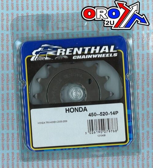 FRONT SPROCKET RENTHAL 450, HONDA 450–520-14GP, 450–520-14GP