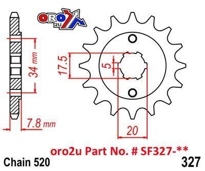 FRONT SPROCKET JTF327.13 JT