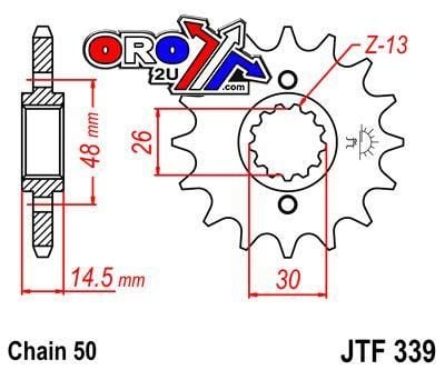 FRONT SPROCKET JTF339.18 JT