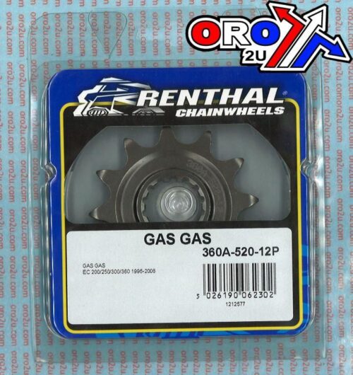 FRONT SPROCKET RENTHAL 360A, GAS GAS 360A-520-12P