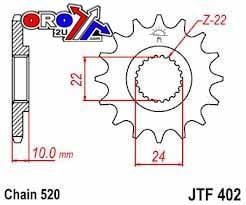 FRONT SPROCKET JTF402.14 JT