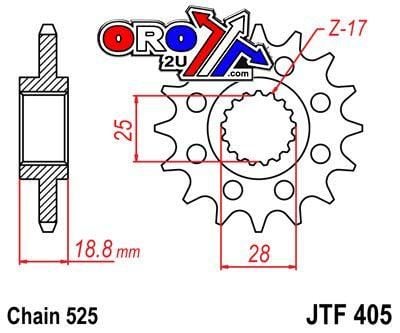 FRONT SPROCKET JTF405.20 JT