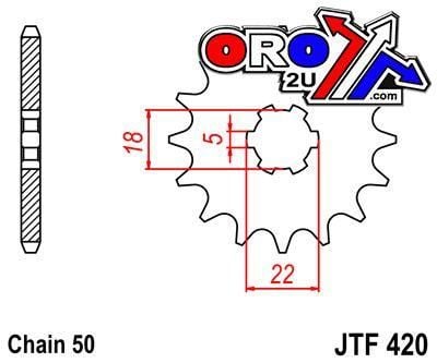FRONT SPROCKET JTF420.15 JT